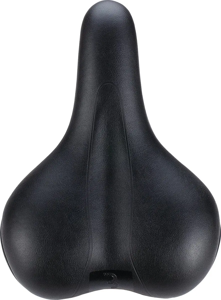 BBB Cycling BaseShape Relaxed Fietszadel BSD-56 - 255x190mm Zwart