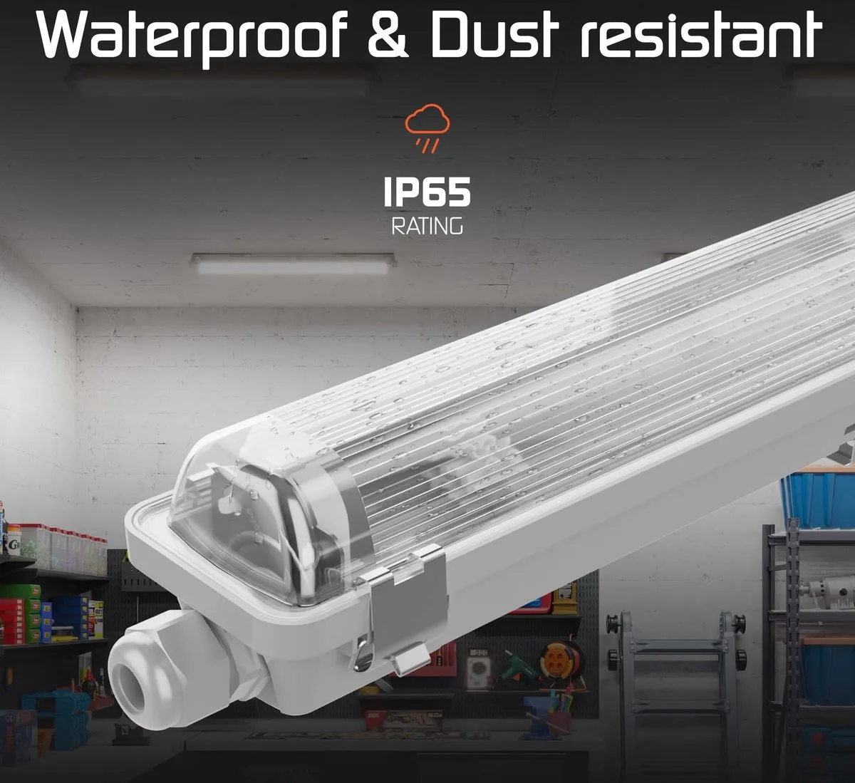 Ledvion LED TL Armatuur 120cm 18W 6500K - Grijs - afbeelding 6 van 6