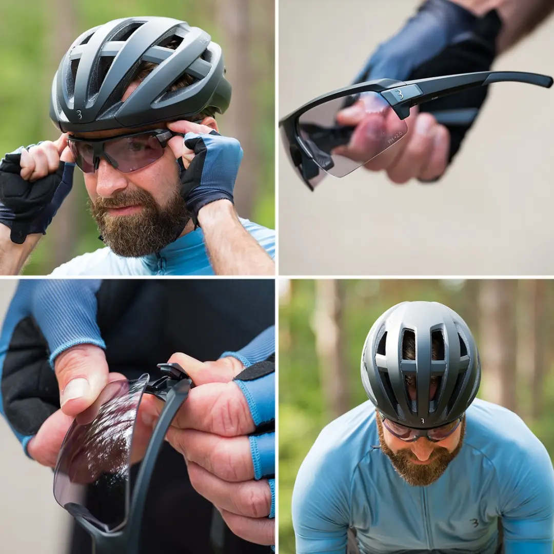 BBB Cycling Fietsbril Impulse Reader PH BSG-64PH - Fotochromatische glazen +1.5 - Mat Zwart