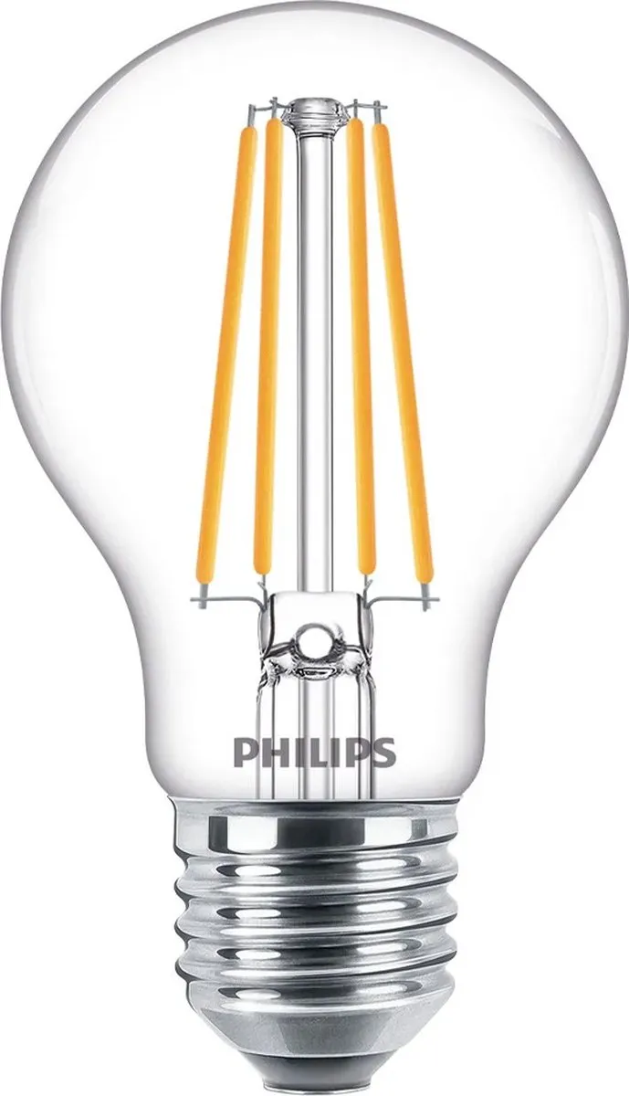 Philips LED Lamp Transparant 7W E27 Warmwit - 3 Stuks