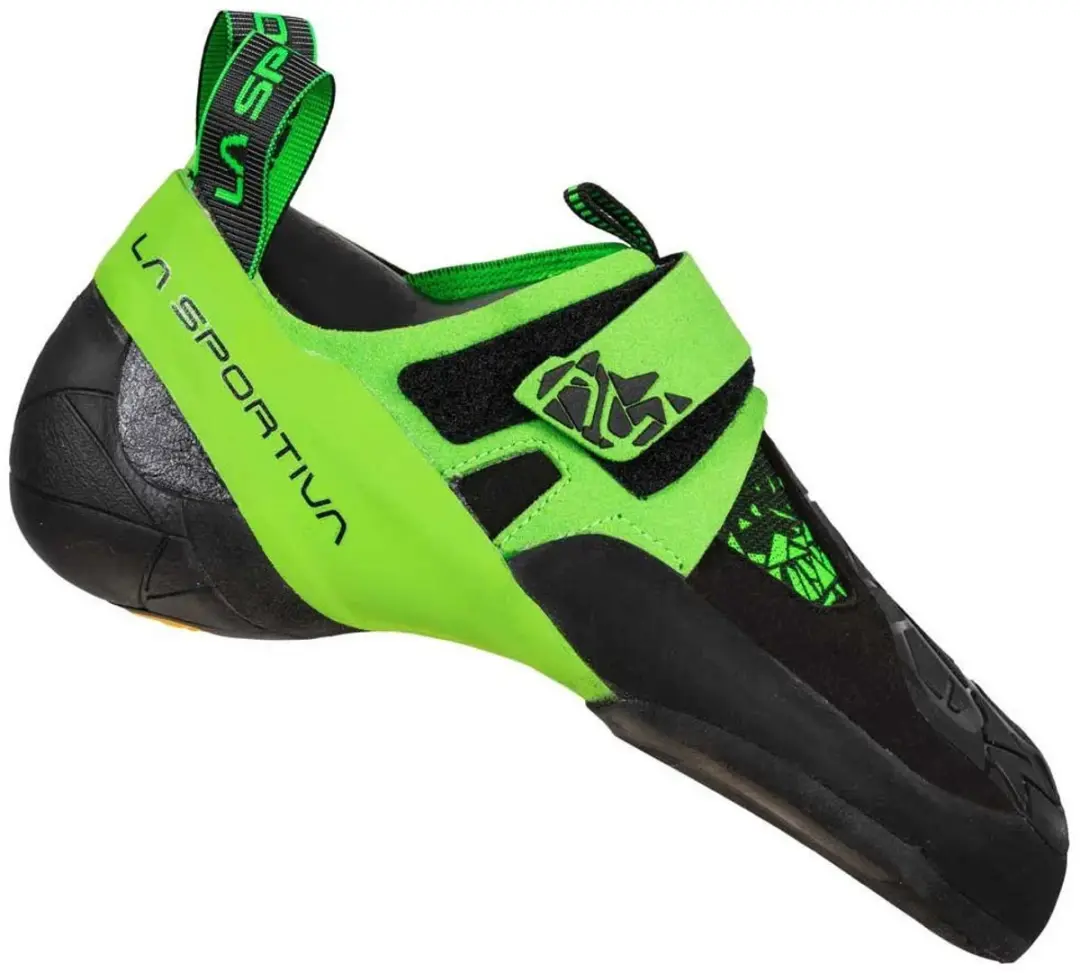 La Sportiva Skwama Vegan Klimschoenen 38 - Zwart/Flash Green
