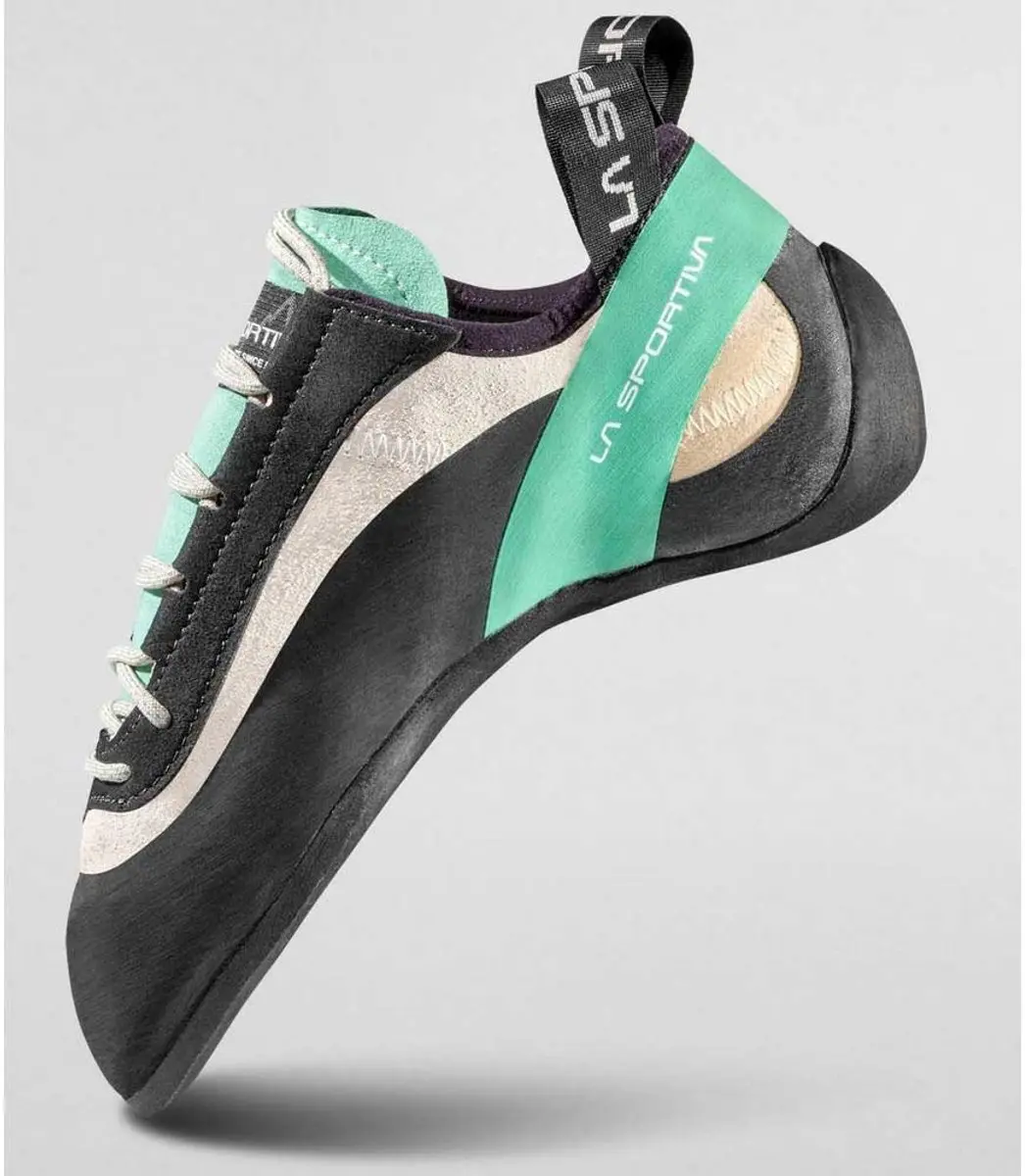 La Sportiva Miura Vrouw - Klimschoenen 38.5 - Wit/Jade Groen