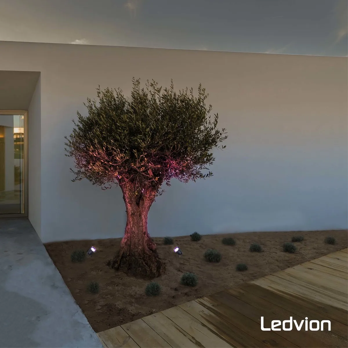 LEDVION 3x Smart Wifi LED Prikspots IP65 4.9W - Zwart