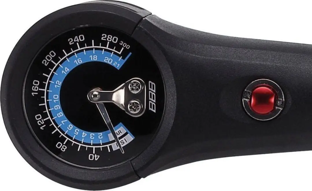 BBB Cycling DualPressure Mini Fietspomp BMP-39 - 21 Bar - Zwart