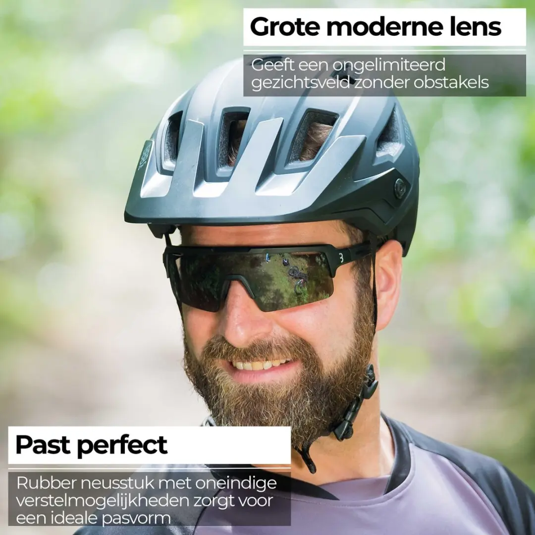 BBB Cycling Fuse Fietsbril - Mat Zwart/Smoke - BSG-65