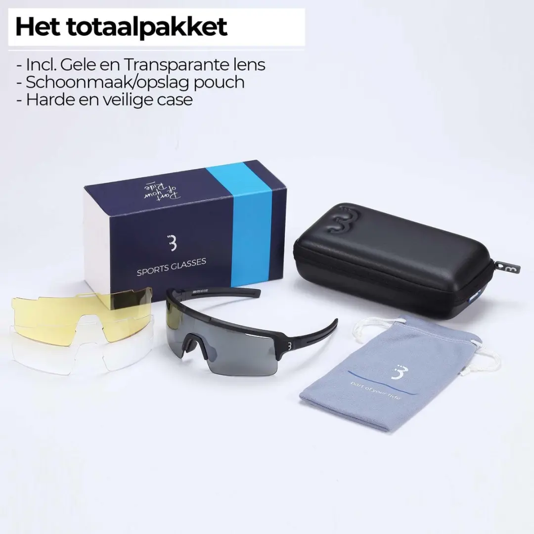 BBB Cycling Fuse Fietsbril - Mat Zwart/Smoke - BSG-65