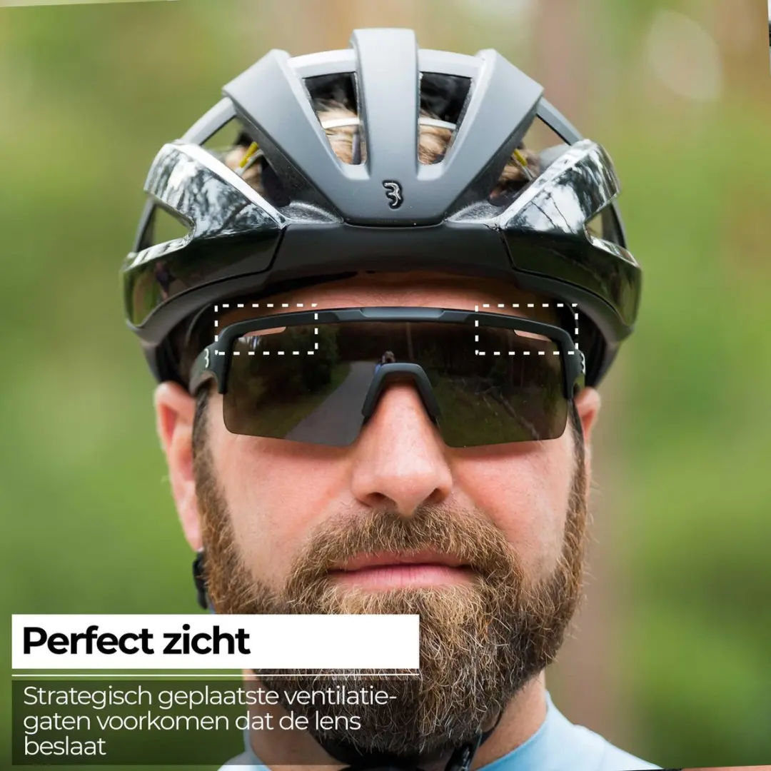 BBB Cycling Fuse Fietsbril - Mat Zwart/Smoke - BSG-65