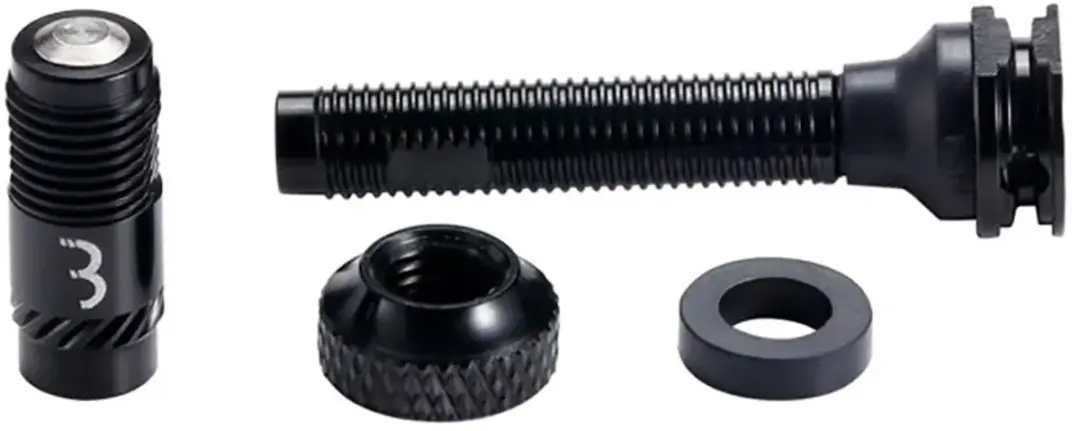 BBB CoreCap AL Tubeless Ventielset BTI-166 80mm - 2 Stuks - Zwart