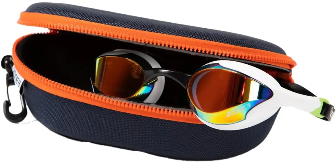 Zone3 Beschermhoes Zwembril Navy/Oranje - afbeelding 3 van 4