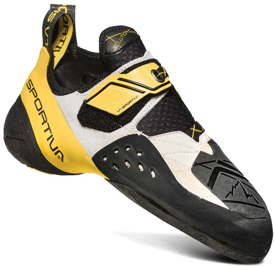 La Sportiva Solution Klimschoenen 45.5 - Wit/Geel