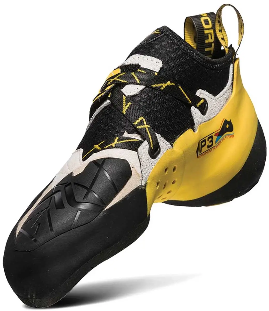 La Sportiva Solution Klimschoenen 45.5 - Wit/Geel
