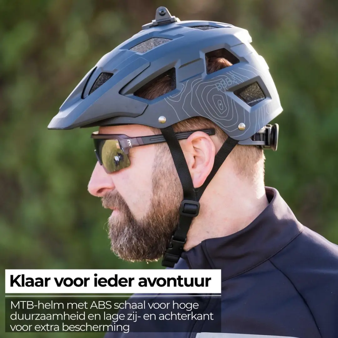BBB Cycling MTB Helm Nanga BHE-54 - Wasbare Padding - Mat Zwart - M