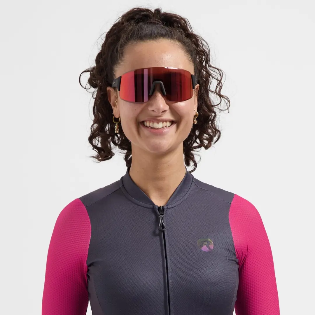 Rogelli Swift Full Revo Fietsbril - Zwart/Rood