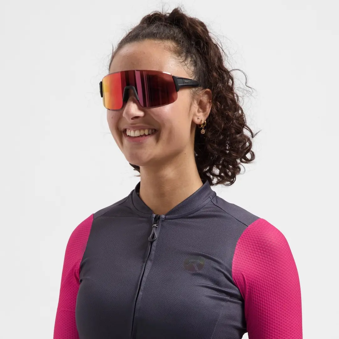 Rogelli Swift Full Revo Fietsbril - Zwart/Rood