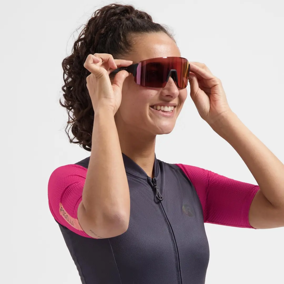 Rogelli Swift Full Revo Fietsbril - Zwart/Rood
