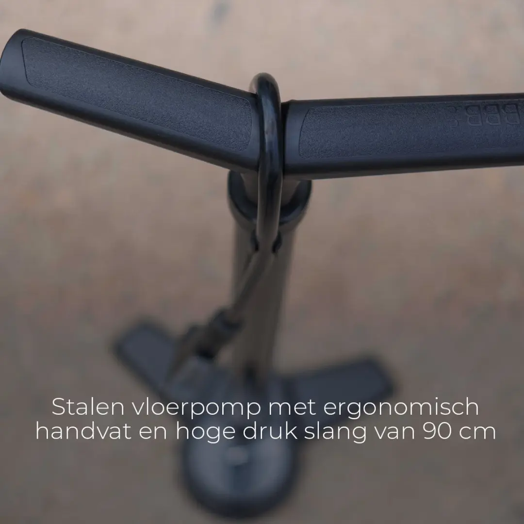 BBB Cycling AirSteel BFP-27 Fietspomp - 11 Bar - Zwart