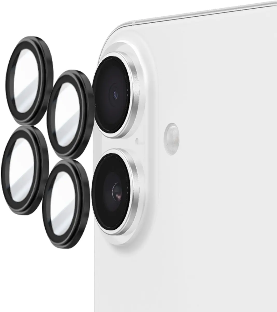 Belkin Lens Protector iPhone 16/16 Plus - 2 Stuks - afbeelding 4 van 5