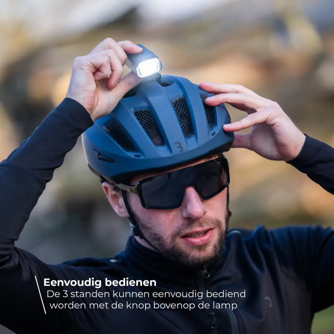 BBB Cycling Adventure Strike 600 Helmlamp - 600 Lumen - Zwart