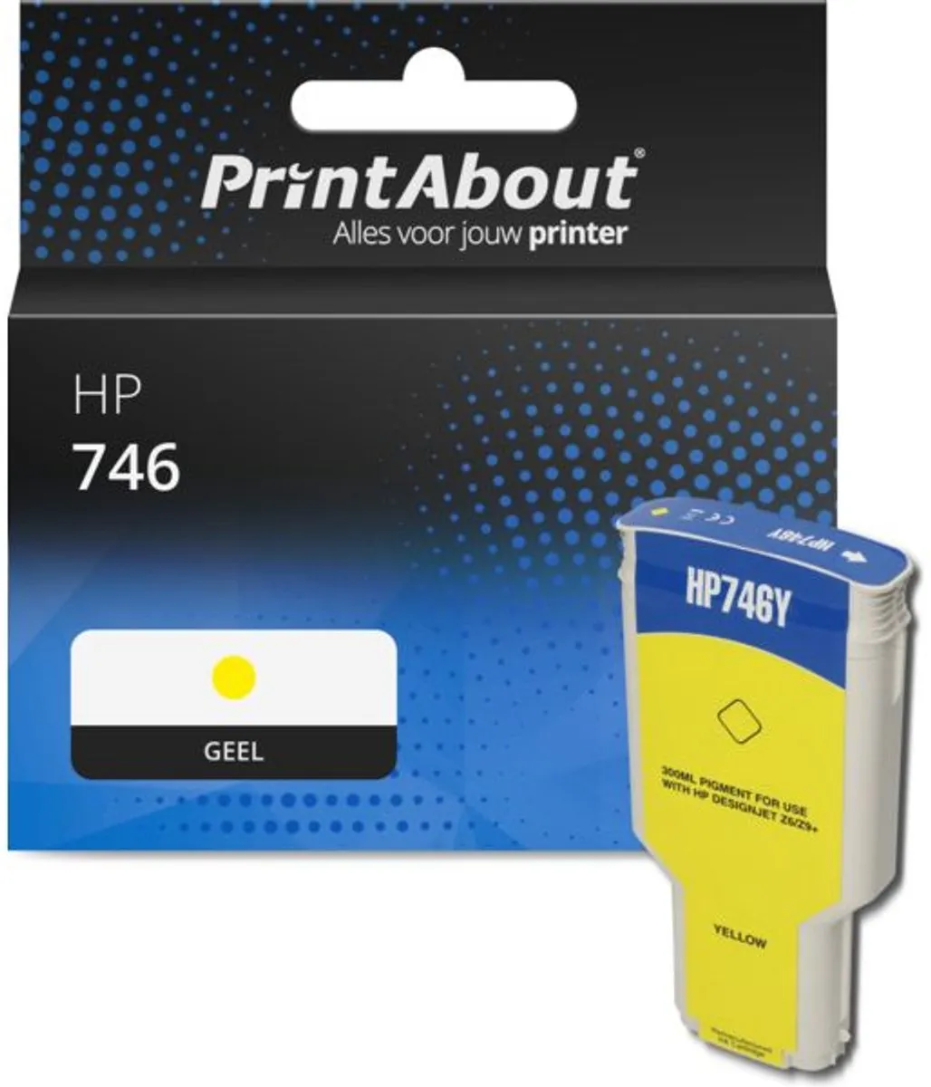 PrintAbout Inktcartridge P2V79A Geel