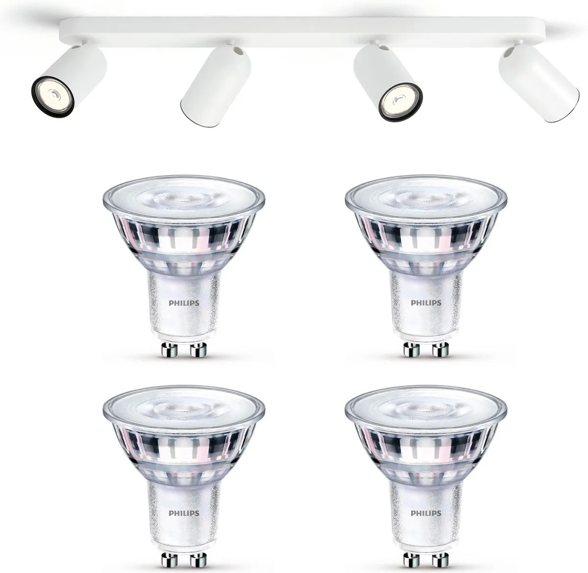 Philips Pongee Opbouwspot 4x GU10