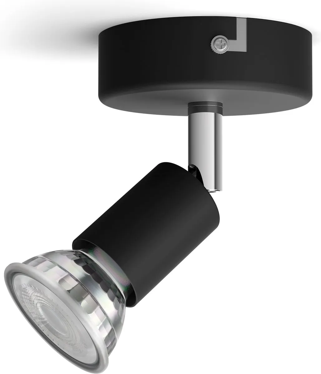 Philips Limbali Opbouwspot 1-lichts - Zwart