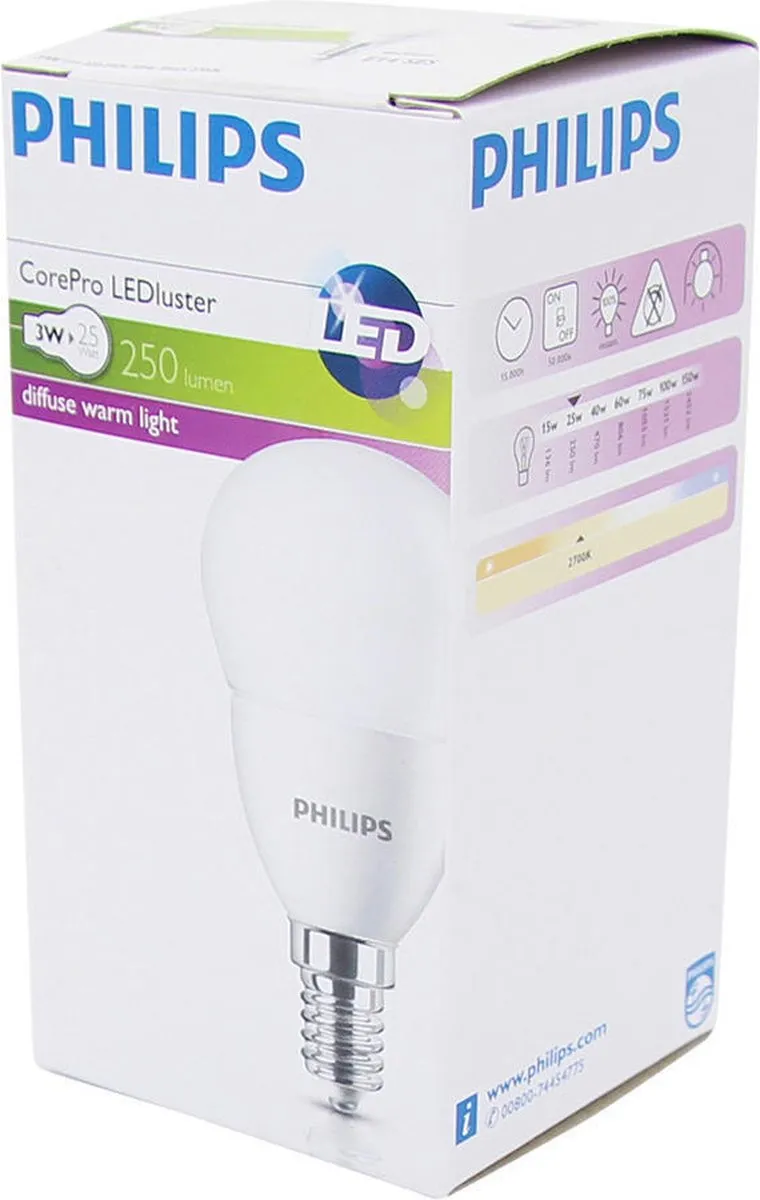 Philips CorePro LED-lamp E39VE - Mat 2700K