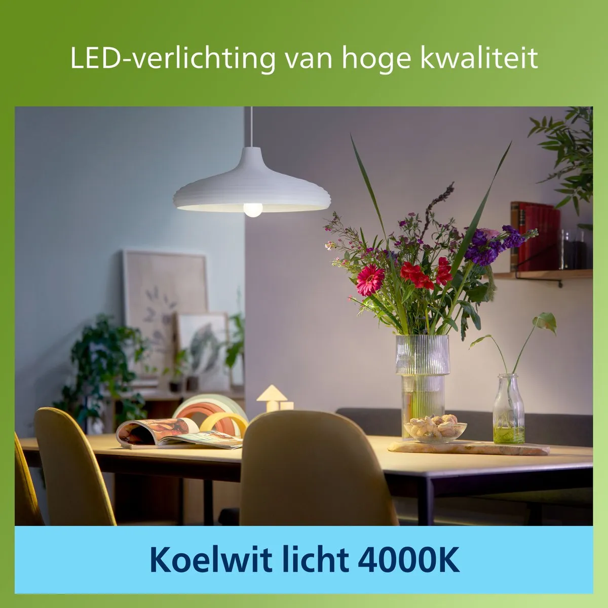 Philips Ultra Efficient LED Transparant 7.3W E27 - Koelwit 4000K