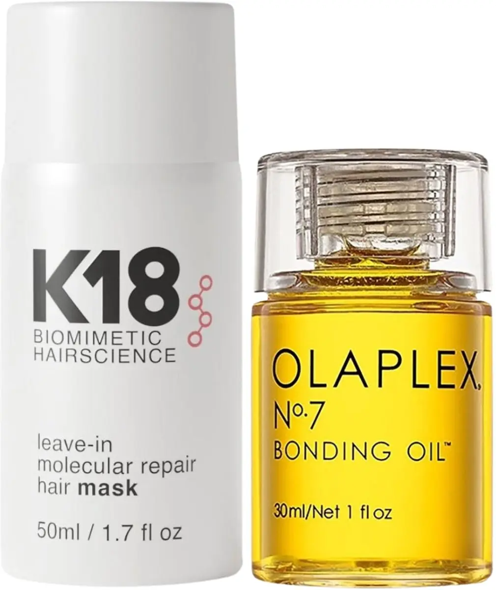 K18 Leave-In Molecular Repair Hair Mask + Olaplex N.7 Bonding Oil 80ml