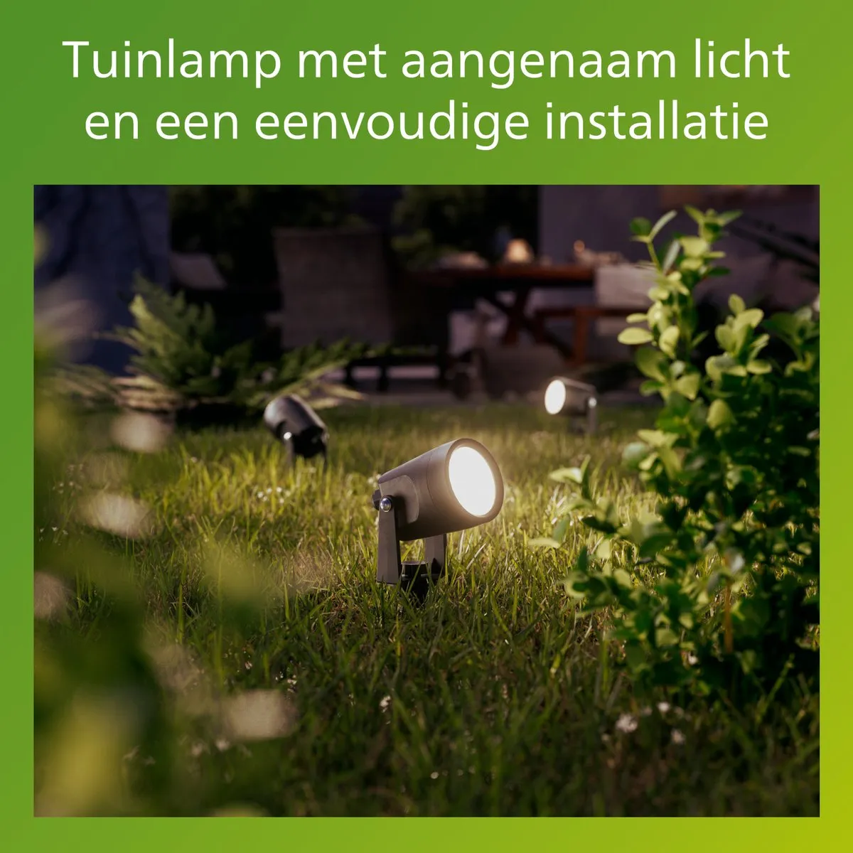 Philips Reuel GardenLink Sokkellamp 24V - 3 Stuks - Zwart