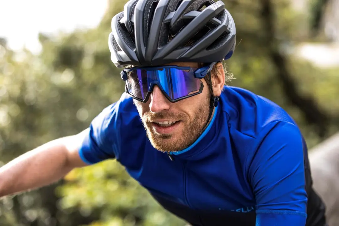 Rogelli Switch Dames & Heren Fietsbril - Zwart/Blauw