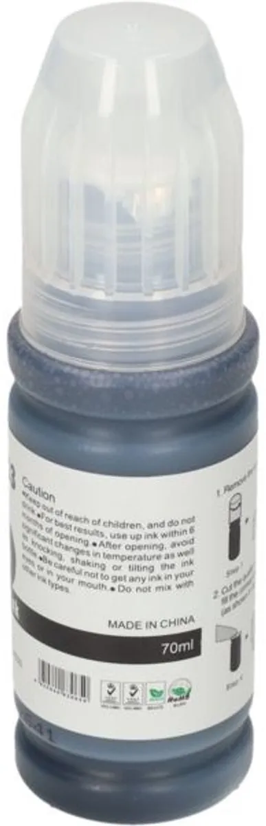 PrintAbout GI-53BK Inktcartridge - Zwart - 70ml