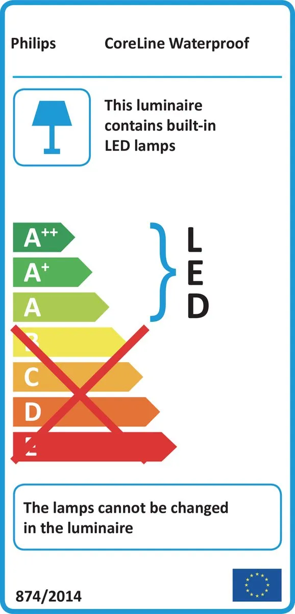 Philips LED CoreLine WT120C G2 Montagebalk 34W 4000lm - 120cm