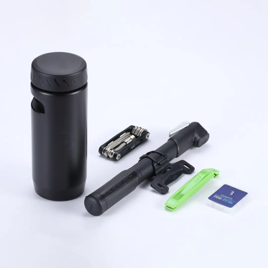 BBB CombiSet BSB-64 Fietsgereedschap & Bidonhouder - Zwart - Maat L