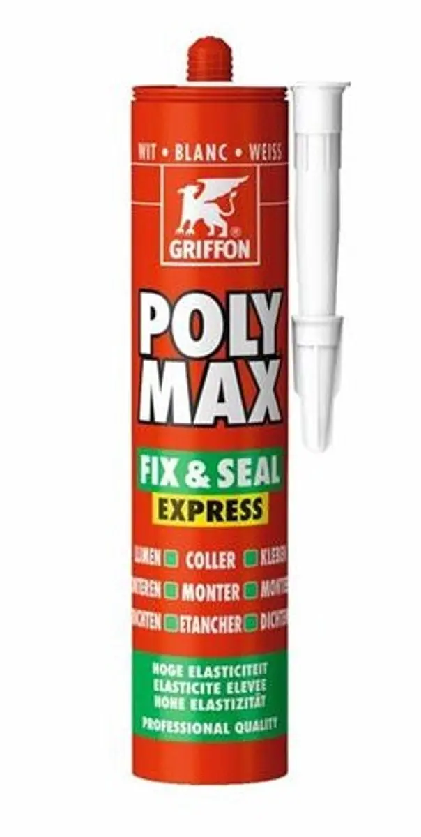Griffon Poly Max® Afdichtingskit Fix & Seal Express Wit Koker 425g