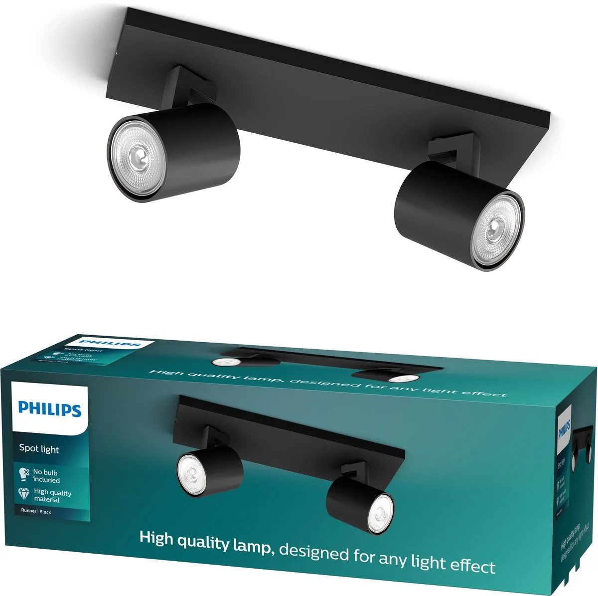 Philips Runner 2-lichts Opbouwspot