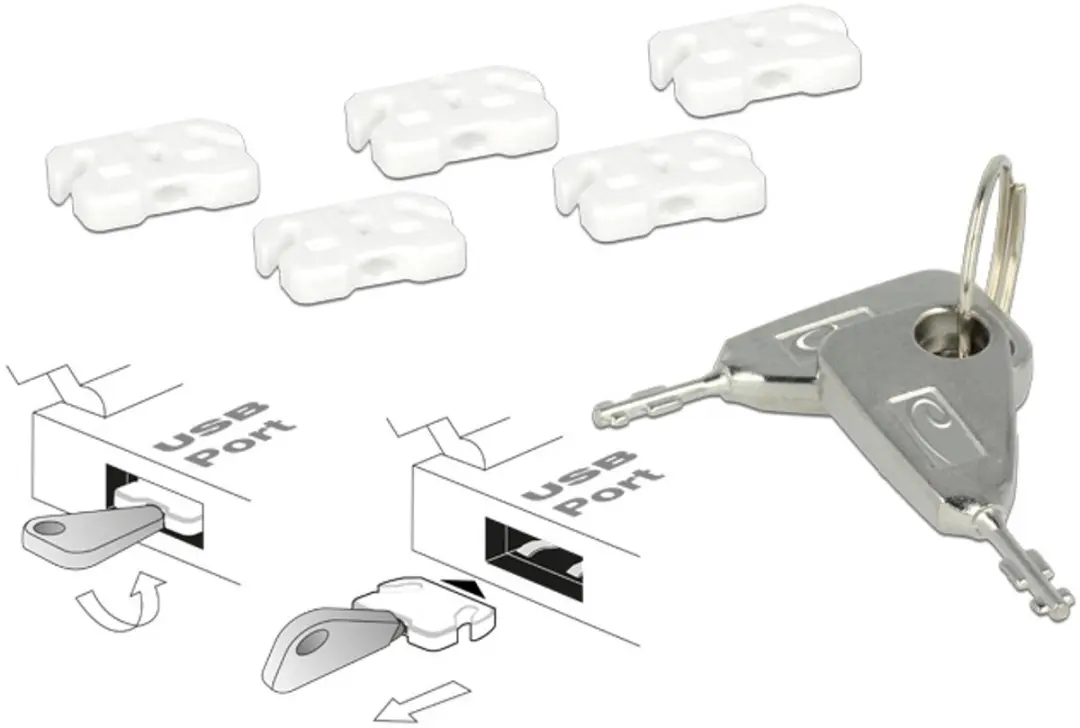 Delock USB Port Blocker for USB-A female