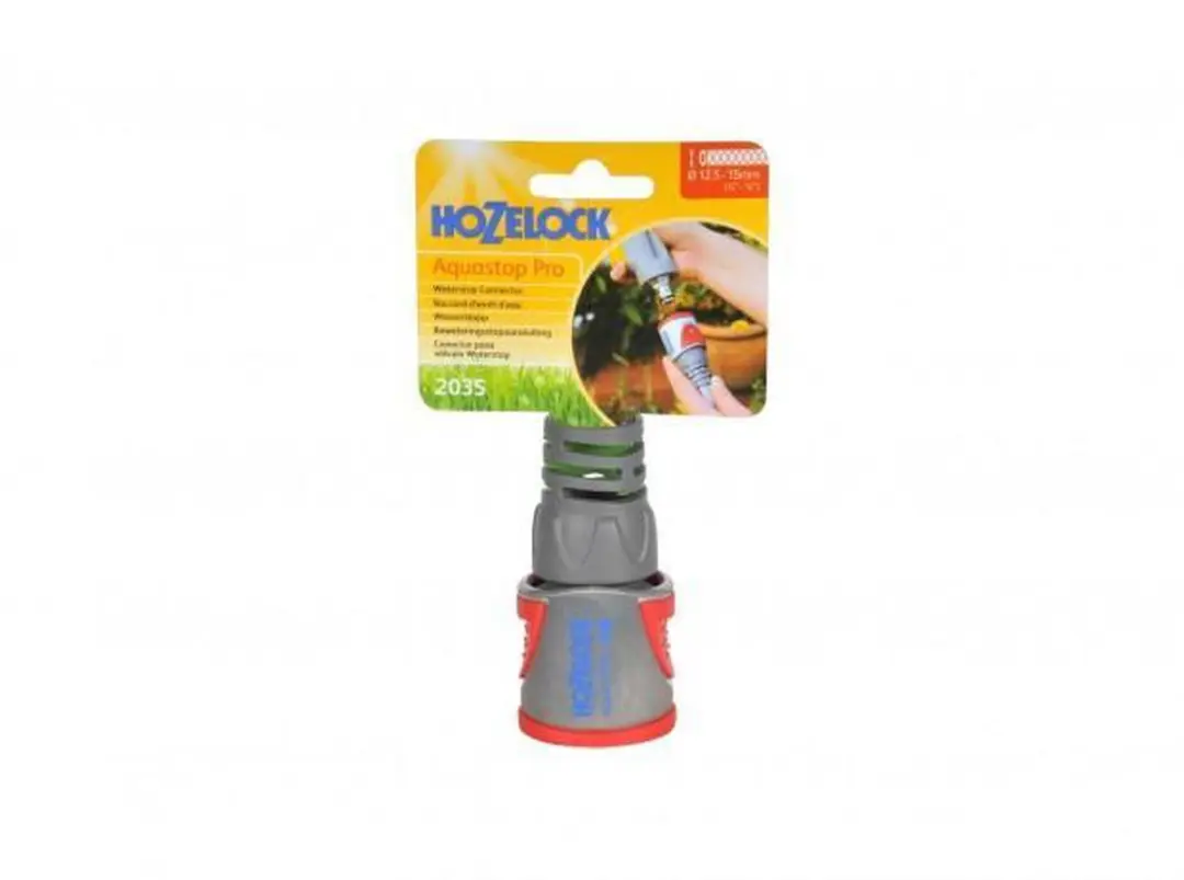 Hozelock Metalen Slangstuk met Waterstop PRO 12,5mm - afbeelding 4 van 6