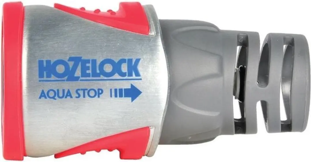 Hozelock Metalen Slangstuk met Waterstop PRO 12,5mm
