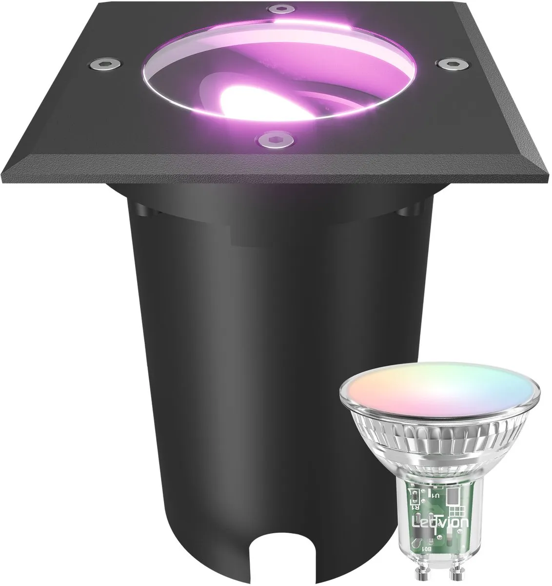 LEDVION Smart LED Grondspot 4,9W RGB+CCT