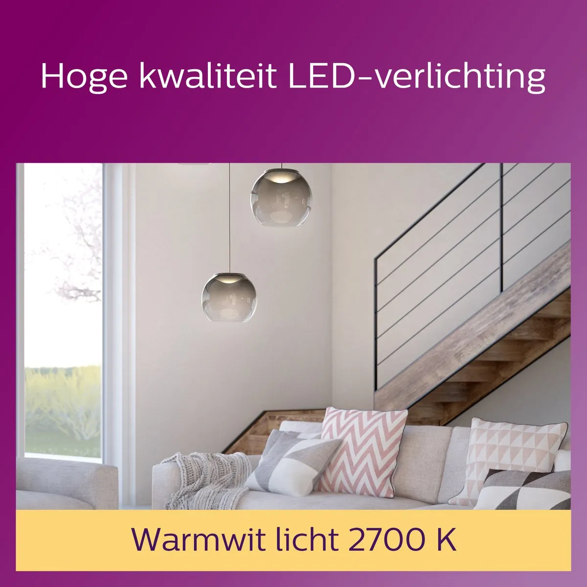 Philips LED Edison Transparant 7W E27 - Warmwit