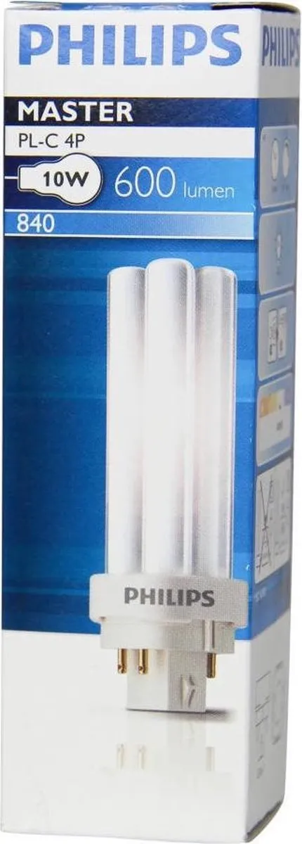 Philips MASTER PL-C 4P 10W Koelwit Mat
