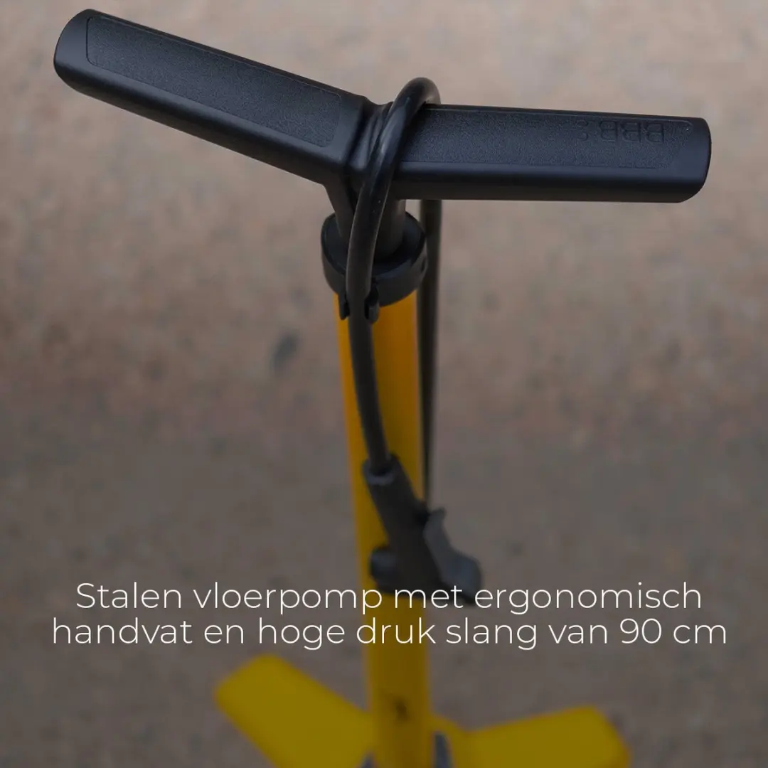 BBB Cycling AirSteel BFP-27 Fietspomp - 11 BAR - Geel