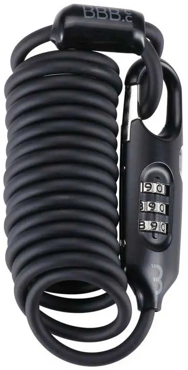 BBB Cycling CoilSafe BBL-56 Cijferslot 180cm - Zwart