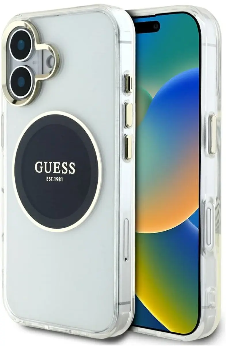 Guess Classic Logo iPhone 16 Hoesje