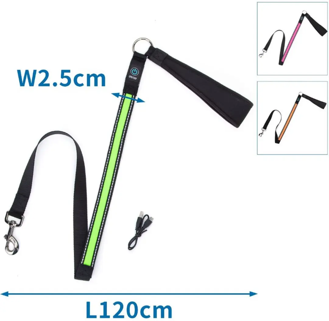 Nobleza Hondenriem met Verlichting - Oplaadbaar - USB