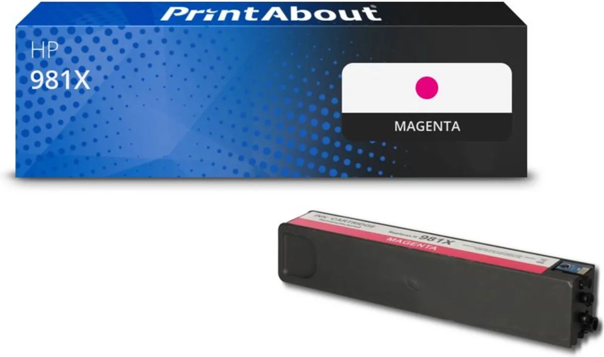 PrintAbout HP 981X L0R10A Inktcartridge Magenta