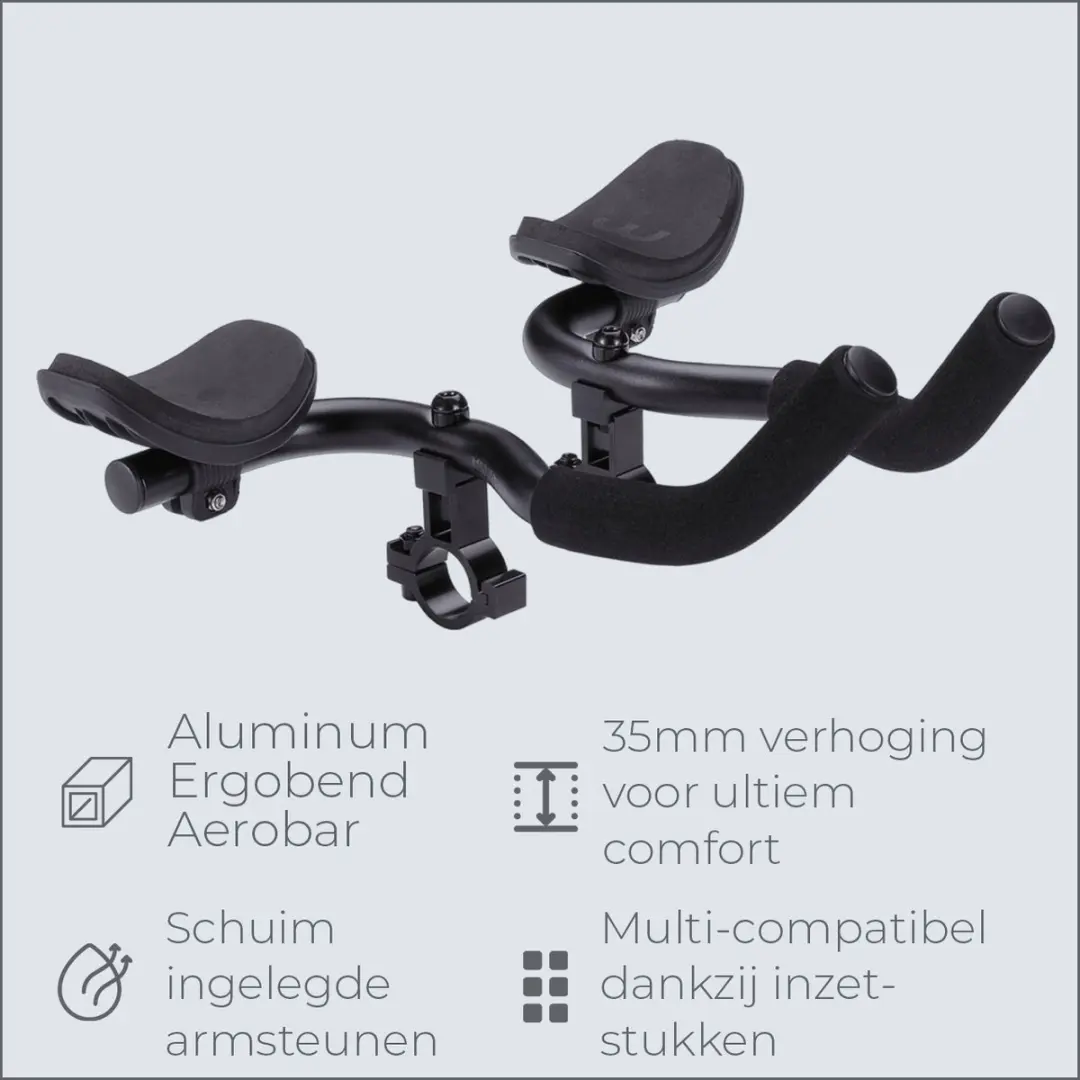 BBB Cycling AeroComfort BHB-59 Opzetstuur Racefiets - Zwart