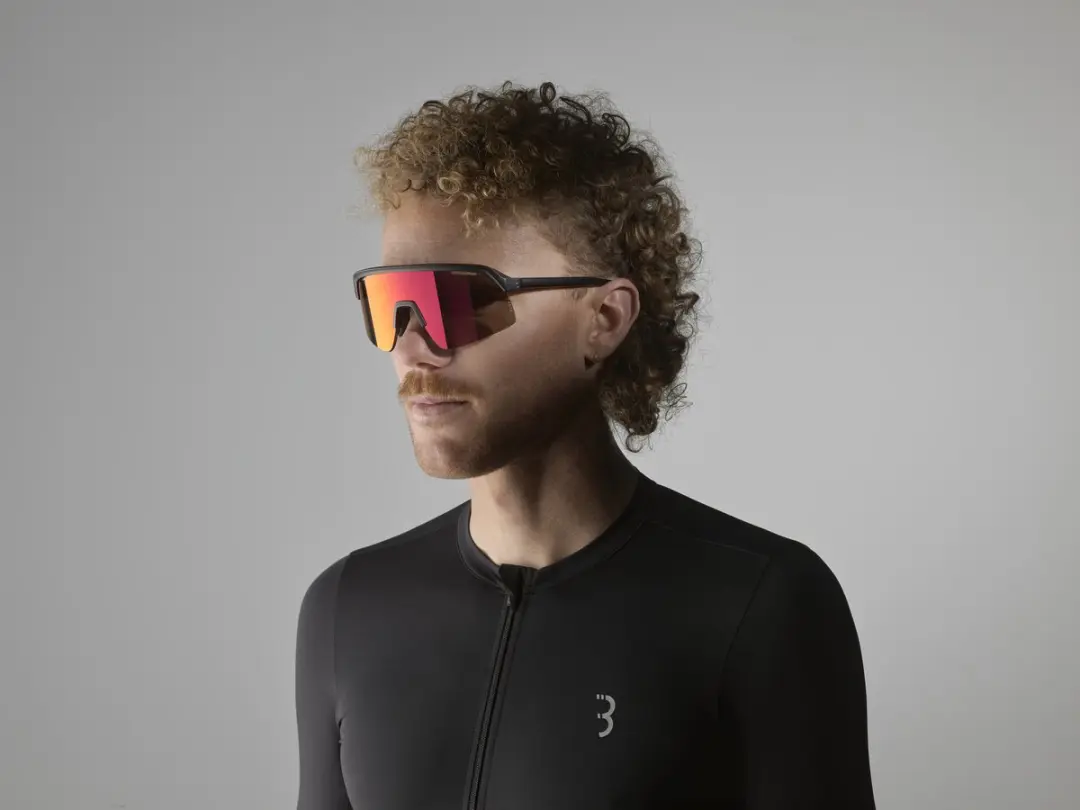 BBB Cycling Valor Flux BSG-81 Fietsbril - Mat Zwart/Rood