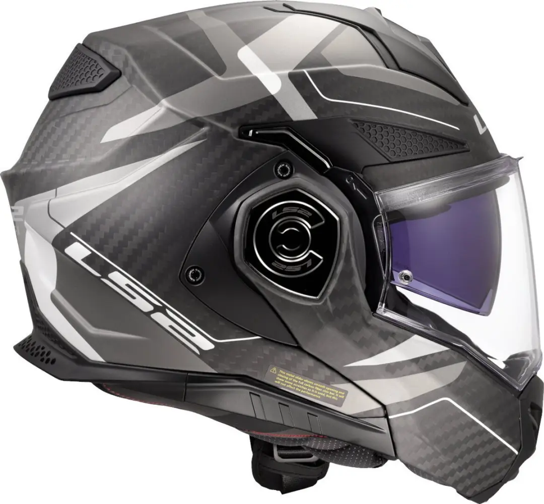 LS2 FF901 Advant X C Horizon Systeemhelm - Maat S - Zilver Grijs - afbeelding 6 van 6