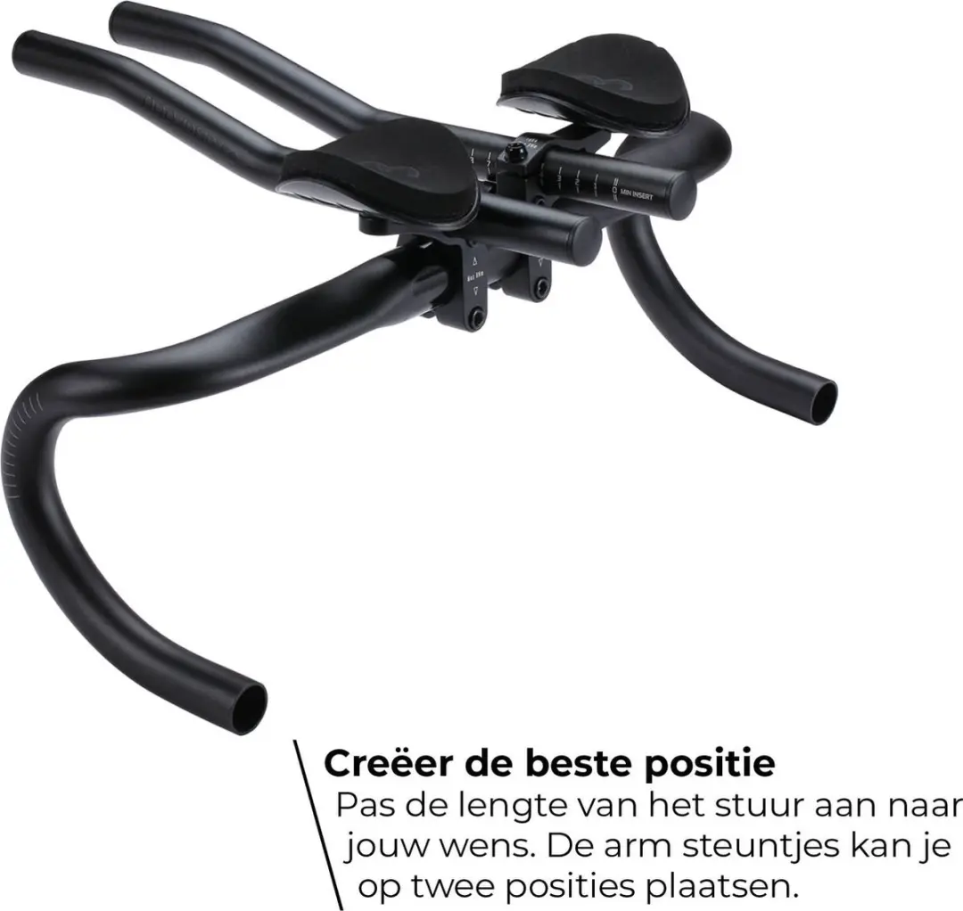 BBB Cycling AeroLight BHB-58 Opzetstuur - 25.4/31.8mm - Zwart